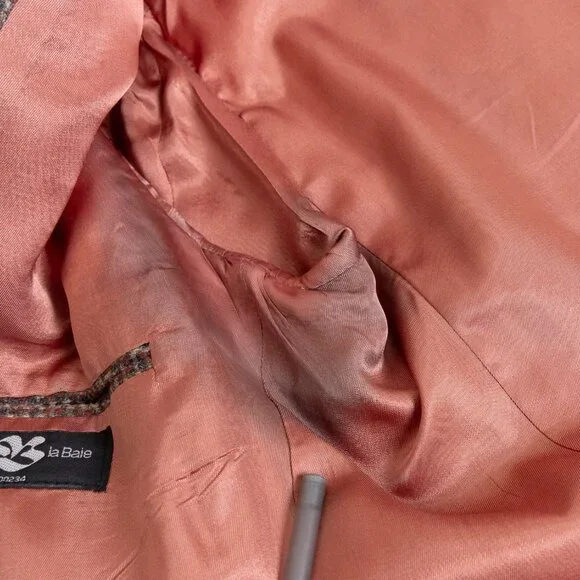 Vintage Harris Tweed Brown Wool Blazer 40R Handwoven Scotland - Picture 15 of 15